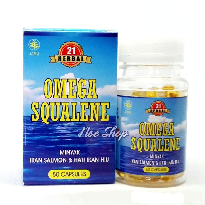 Jual Kapsul Omega Squalene Herbal Minyak Ikan Salmon Dan Hati Ikan