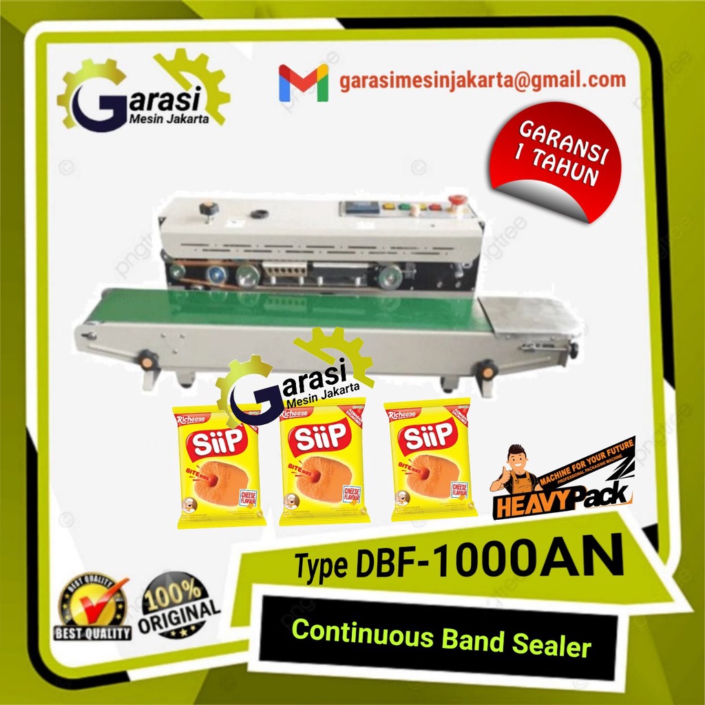 Jual Mesin Continuous Band Sealer Isi Angin Dbf An Heavypack