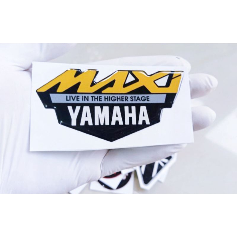 Jual Stiker Timbul Yamaha Maxi Sticker Emblem Resin Lentur Shopee