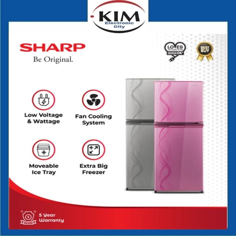 Jual Kulkas Sharp 2 Pintu SJ 237MG New Design No Frost Low Watt