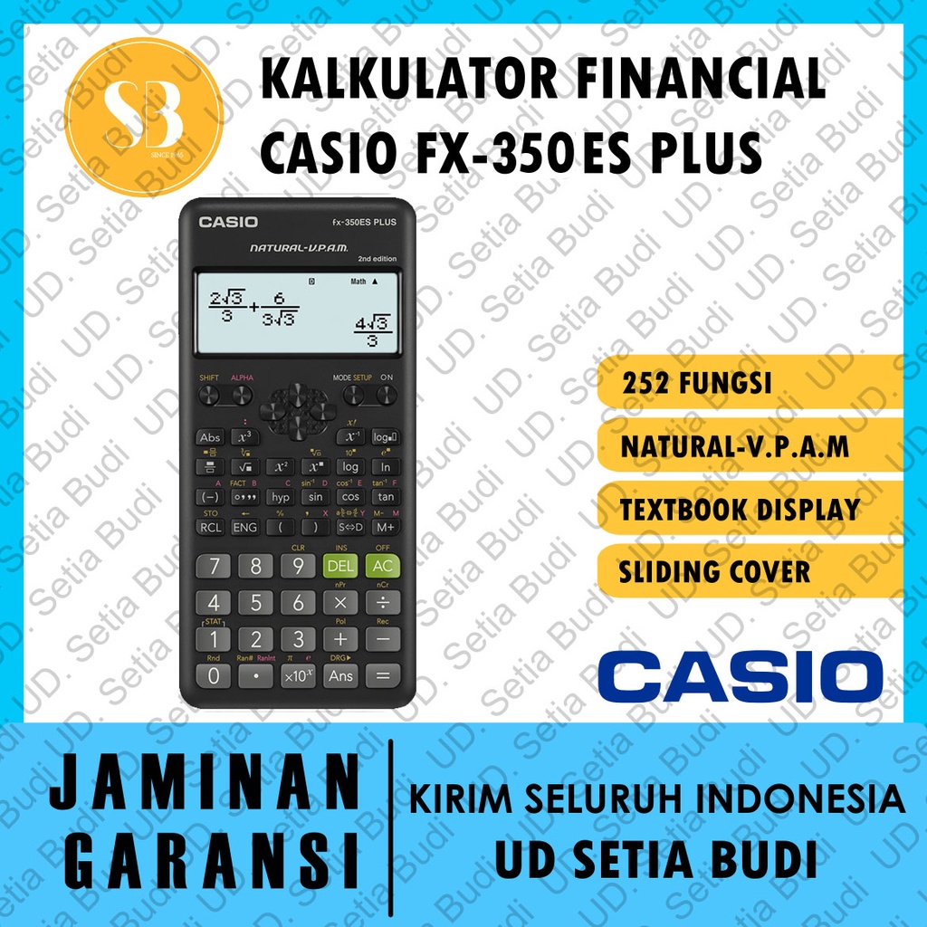 Jual Kalkulator Scientific Casio Fx Es Plus Asli Dan Bergaransi