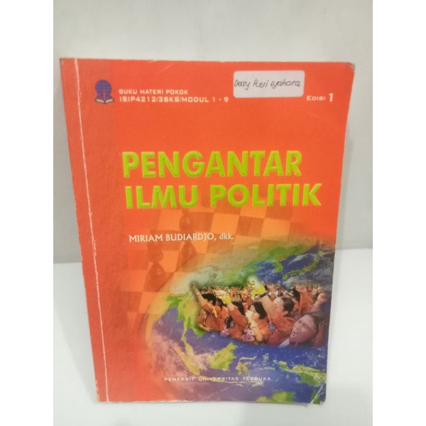 Jual Buku Pengantar Ilmu Politik Karangan Miriam Budiardjo Shopee