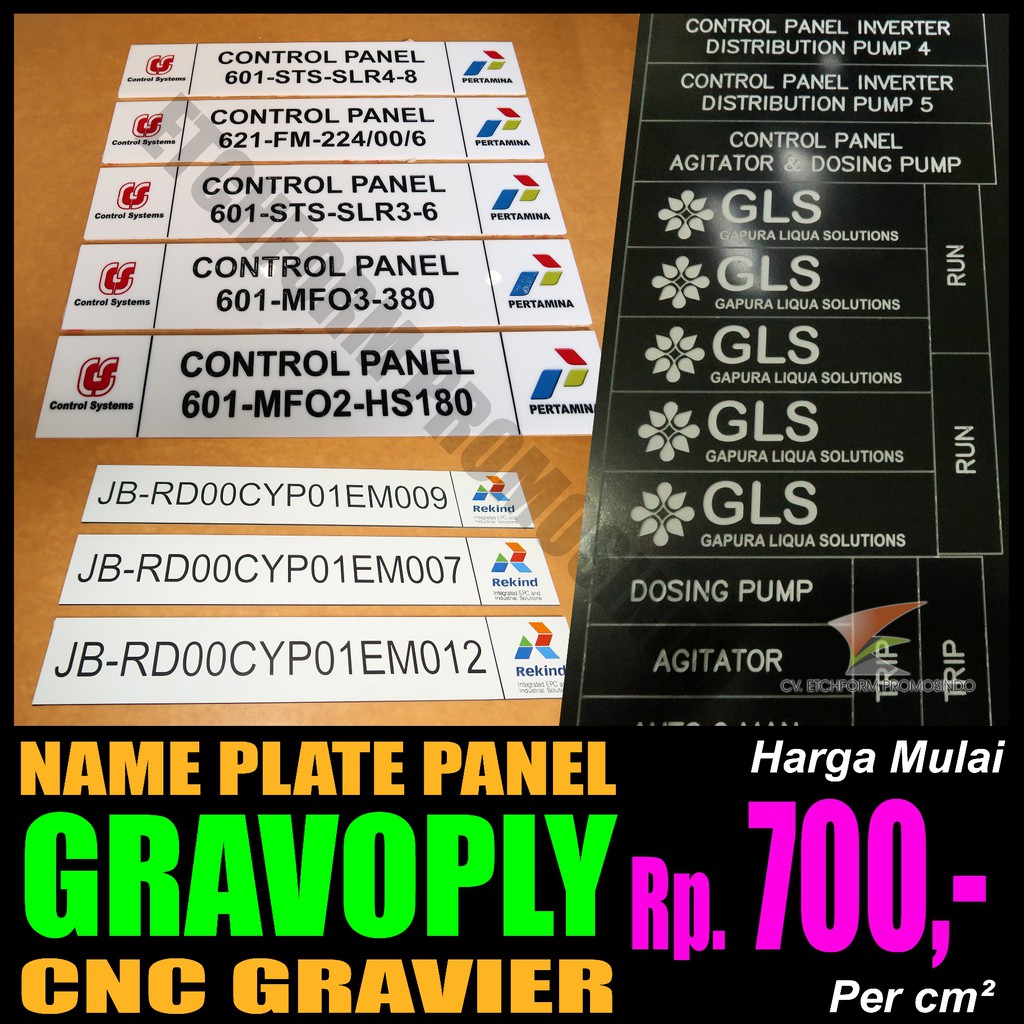 Jual Gravoply Name Plate Panel Pilot Panel Shopee Indonesia