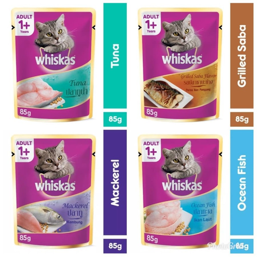 Jual Whiskas Adult Sachet Pouch Gram Pakan Makanan Kucing Usia