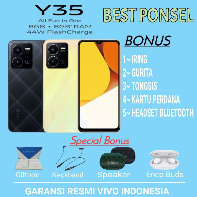 Jual VIVO Y35 RAM 8GB 8GB EXTENDED 128GB Y36 4G 8 256GB NFC Y36