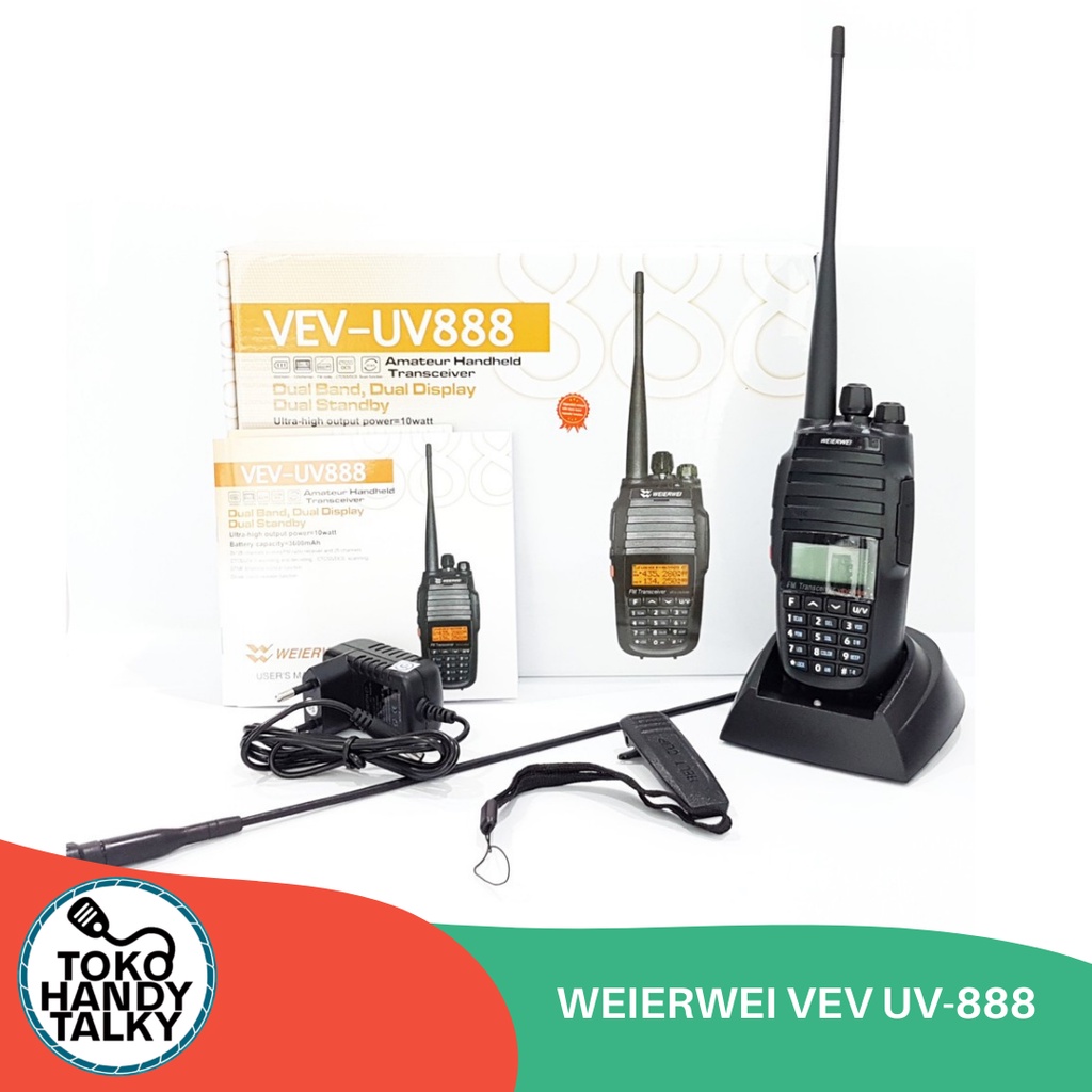 Jual HANDY TALKY WEIERWEI VEV UV 888 UV88 UV 888 DUALBAND VHF UHF 400