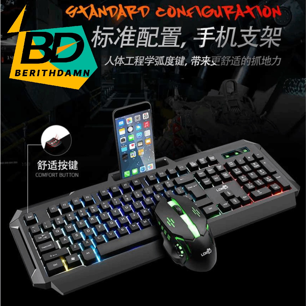 Jual Paket Keyboard Gaming Dan Mouse RGB Set Mouse Dan Keyboard Gaming