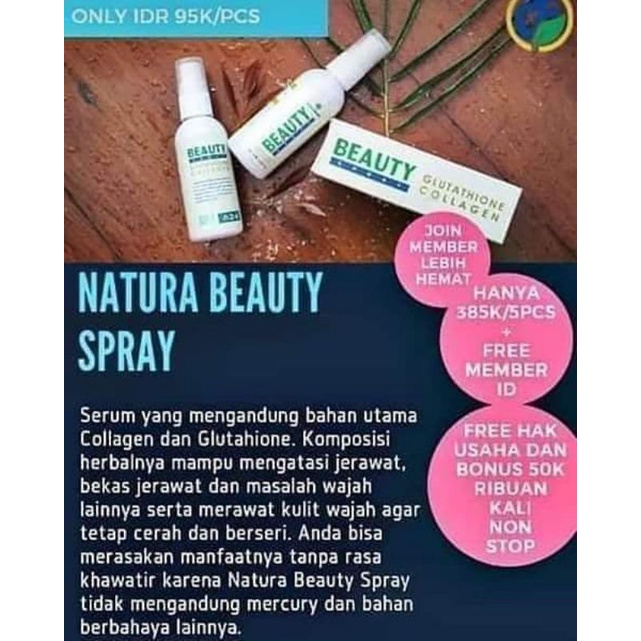 Jual Natura Beauty Spray NBS By Naturaworld Shopee Indonesia