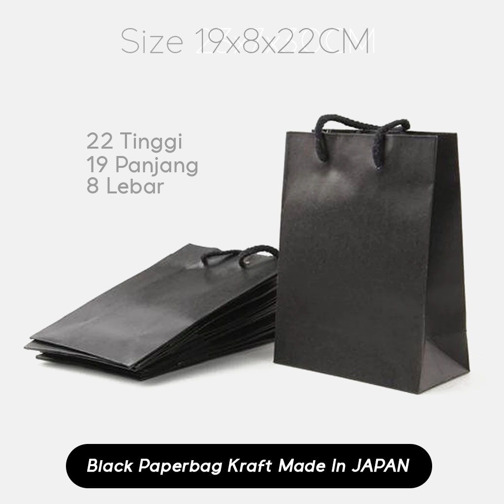 Jual Paper Bag Mini Hitam X X Cm Paper Bag Kado Souvenir Packing