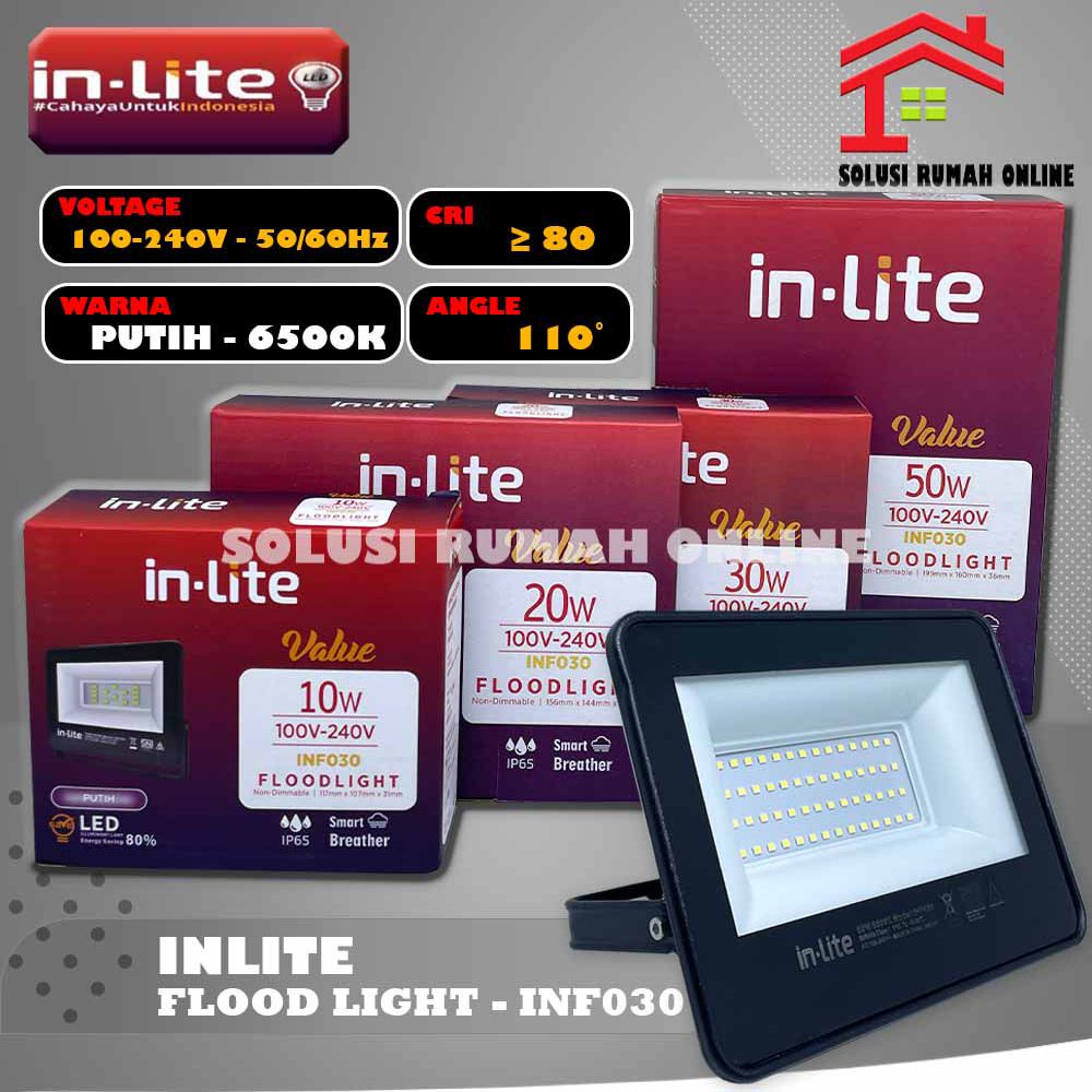 Jual Lampu Sorot LED Inlite INF030 GARANSI Floodlight In Lite LED