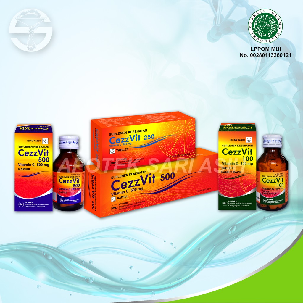 Jual CezzVit Vitamin C Ifars Strip 250mg Tablet 500mg Kapsul Daya