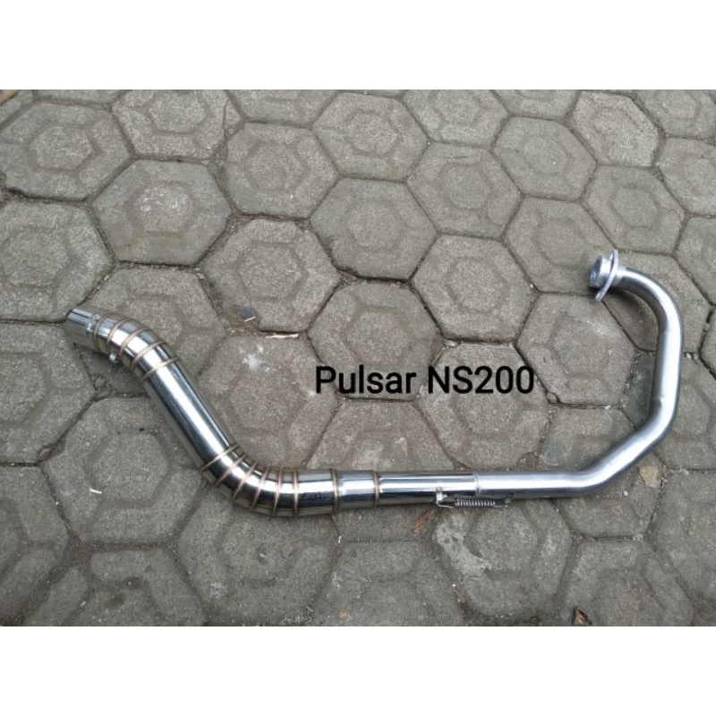 Jual Pipa Leher Knalpot Racing Motor Pulsar NS200 Shopee Indonesia