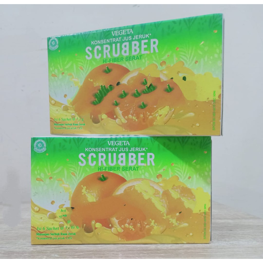 Jual Scrubber Vegeta Jeruk Box Isi Sachet Shopee Indonesia