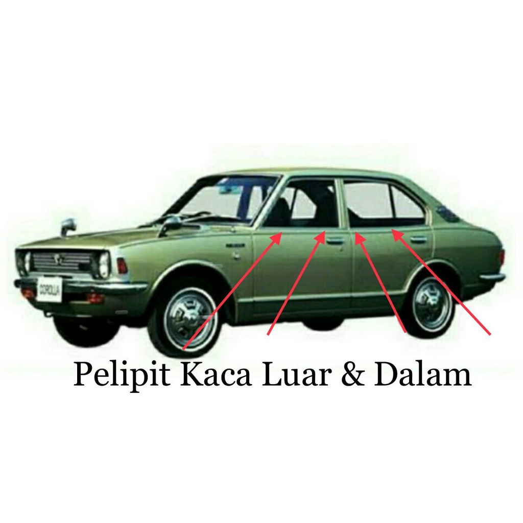 Jual Pelipit Kaca Jendela Dalam Toyota Corolla Ke Shopee