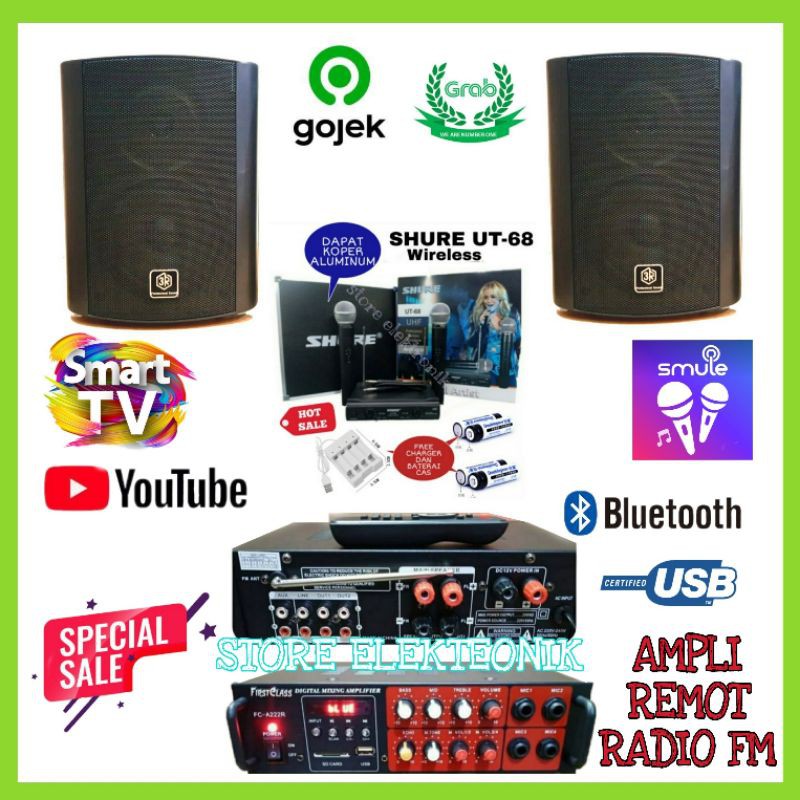 Jual Paket Karaoke Youtube Speaker Inch Mic Wireless Ampli Bluetooth