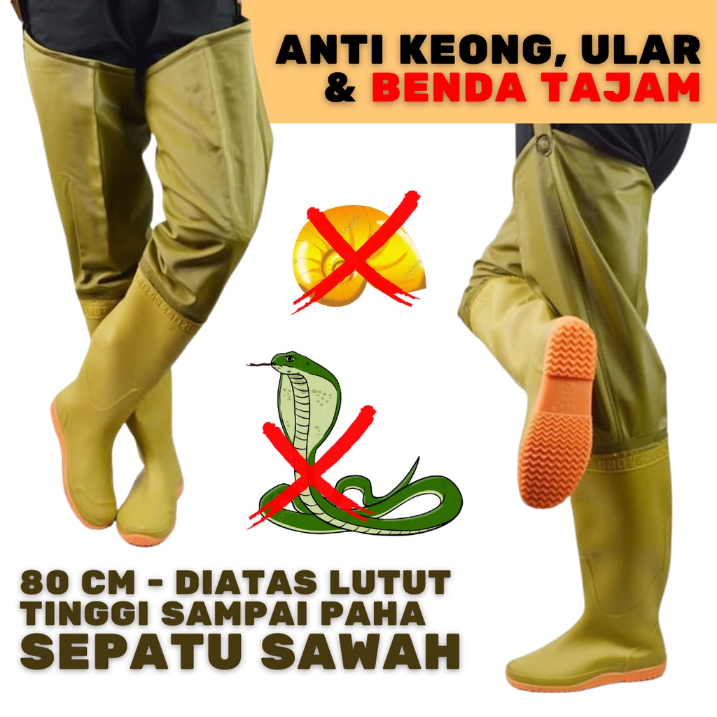 Jual Sepatu Sawah Boot Anti Keong 80 Cm Sawah Ladang Kolam Shopee