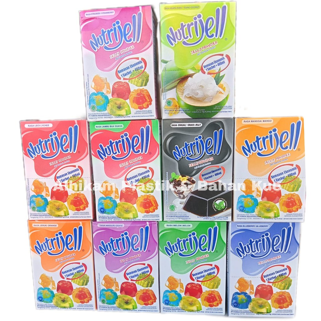 Jual Nutrijell Jelly Powder Box Gr Isi Nutrijel Jeli Serbuk