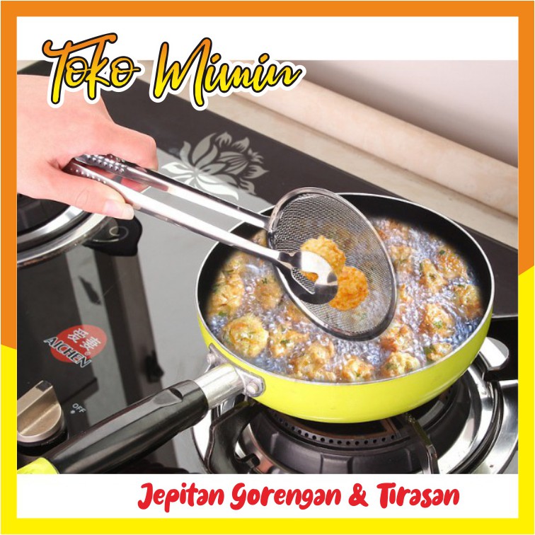 Jual Jepitan Gorengan Dengan Tirisan Minyak In Stainless Steel