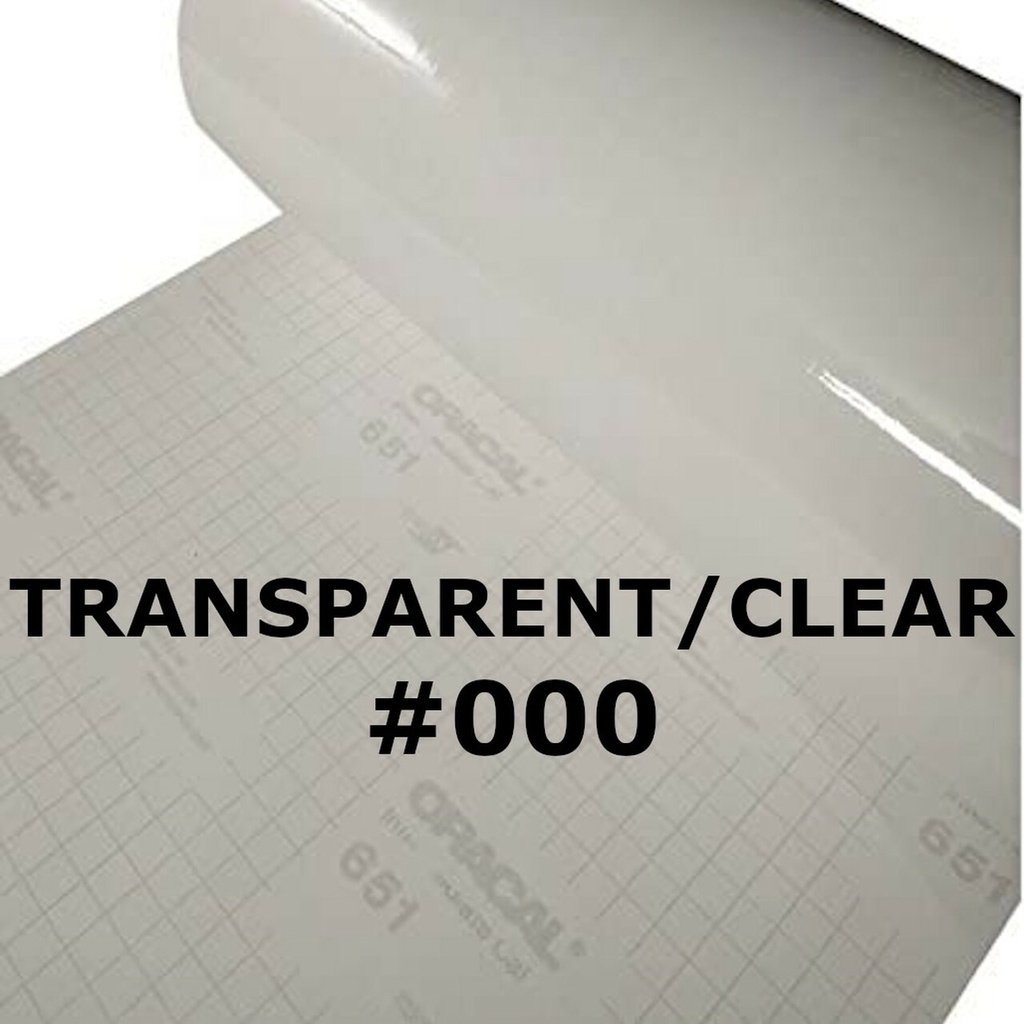 Jual Per 1 Meter ORACAL 651 000 Transparent Clear Transparan Gloss