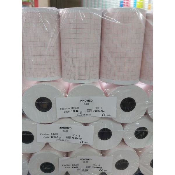 Jual Kertas Ekg Ukuran X Innomed Ecg Paper Mm X M Per Roll