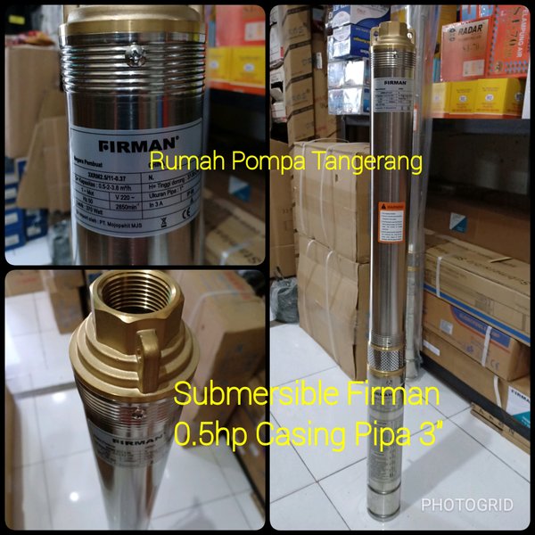 Jual Pompa Satelit Submersible Firman 0 5hp Casing Pipa 3 Inch Shopee