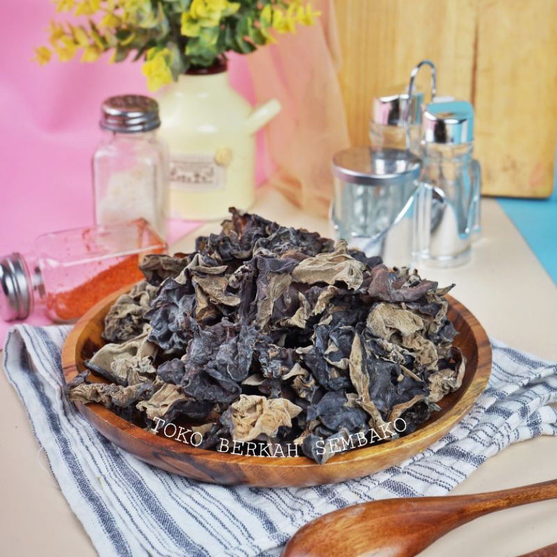 Jual Jamur Kuping Hitam Gr Dried Black Fungus Mushroom Bokji Bok