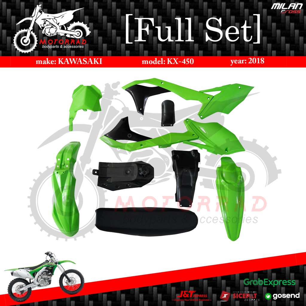 Jual BODY FULL SET KOMPLIT KAWASAKI KX 250 TAHUN 2018 PNP KLX 150 BF BY