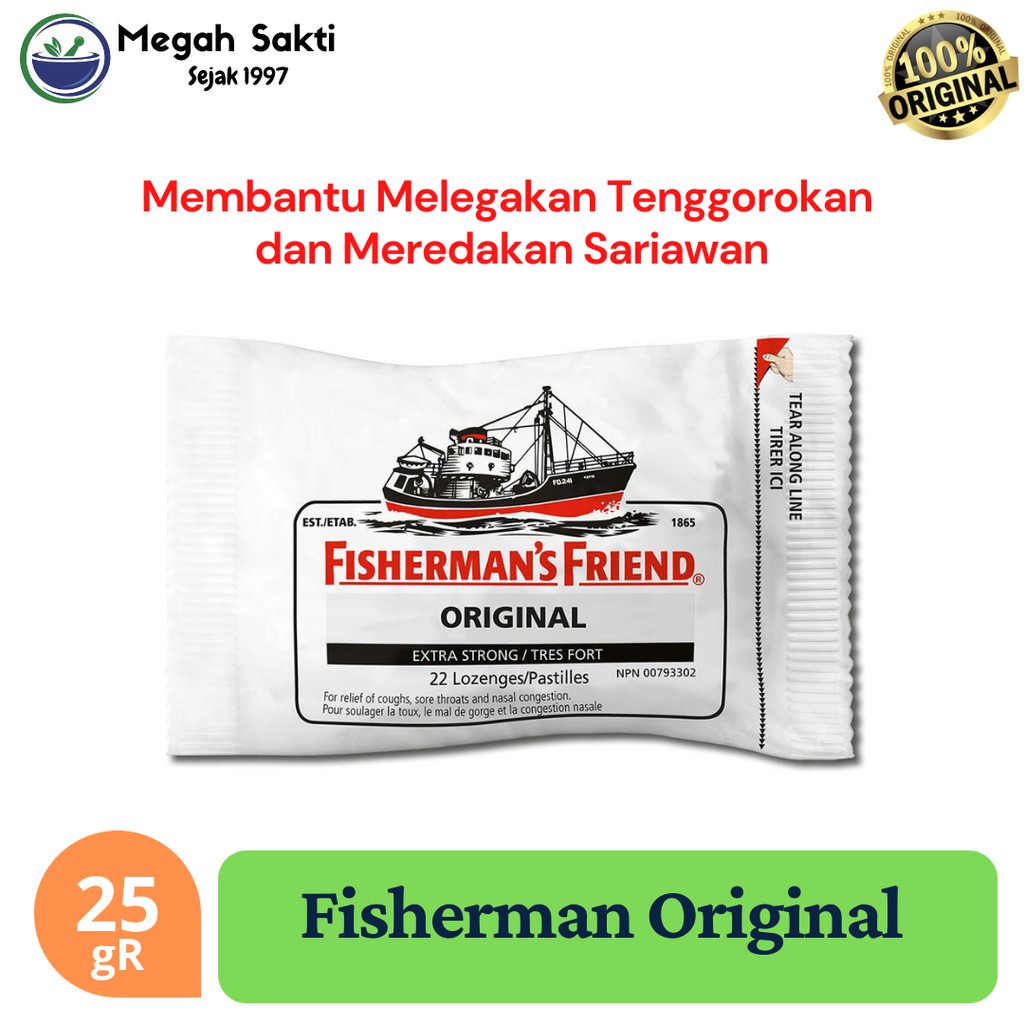 Jual Megah Sakti Permen Fisherman S Friend Original Extra Strong 25