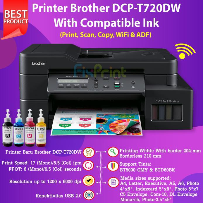 Jual Printer Brother Dcp T720Dw Print Scan Copy Direct Mobile Wifi