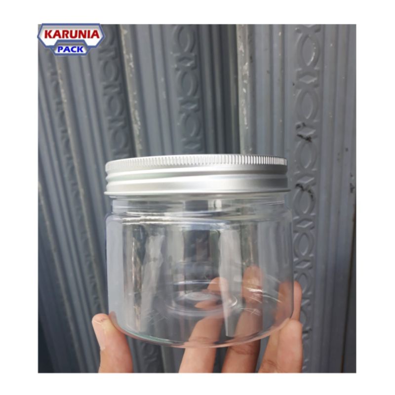 Jual Toples Plastik 400ml Cylinder Jar Kue Kering Permen 400 Ml Tutup