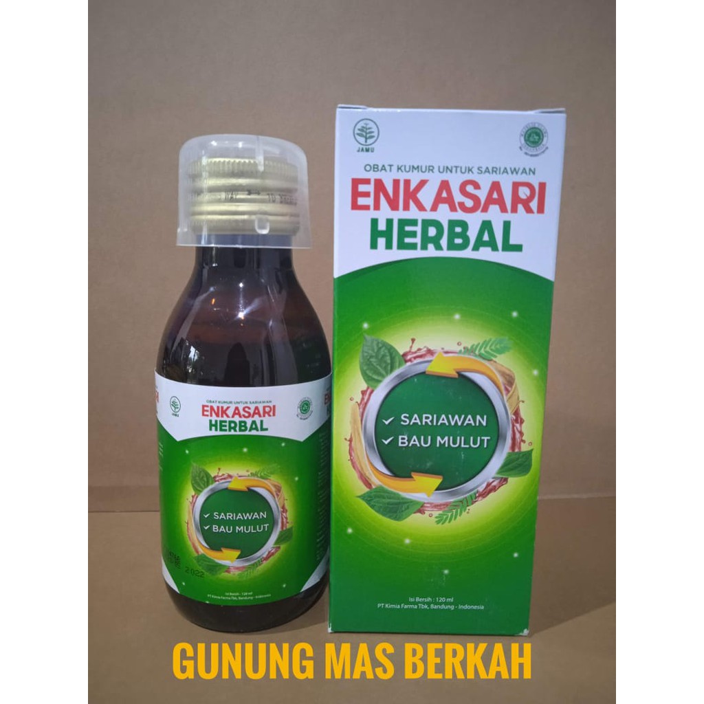 Jual ENKASARI SIRUP Enkasari Herbal Syrup 120 Ml Obat Kumur Untuk