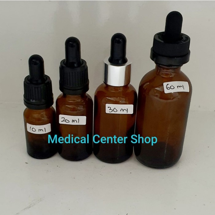 Jual Botol Pipet Kaca Amber Glass Bottle Pipette Coklat Ml Ml Ml