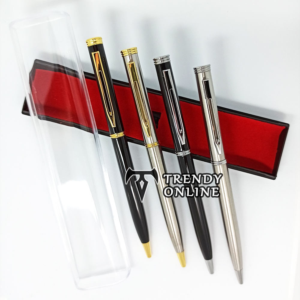 Jual Pulpen Promosi Pulpen Stainles Bonus Kotak Box Free Grafir Cetak