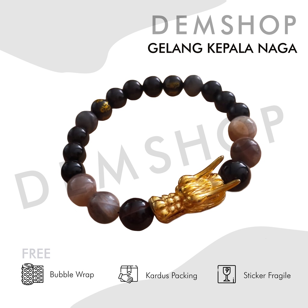 Jual Gelang Batu Alam Asli Kepala Naga Dragon Shopee Indonesia