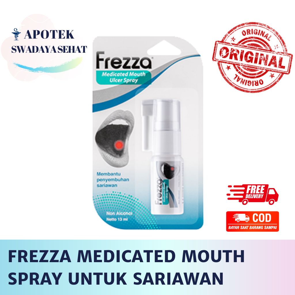 Jual FREZZA MEDICATED Mouth Ulcer Spray 13ML Obat Penyembuh Sariawan