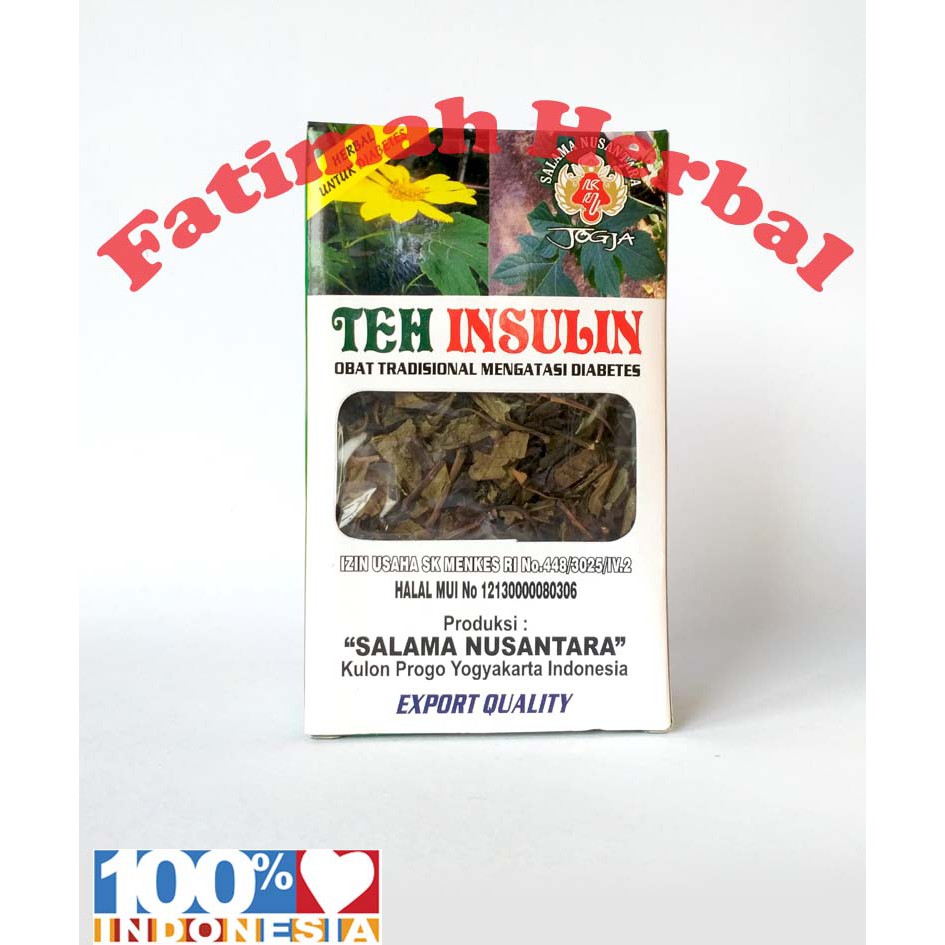 Jual Teh Daun Insulin Kencono Sari Obat Diabetes 30 Gram Shopee