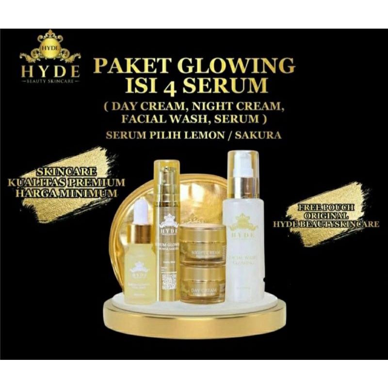 Jual FREE GIFT HYDE PAKET GLOWING ISI 4 SERUM Shopee Indonesia