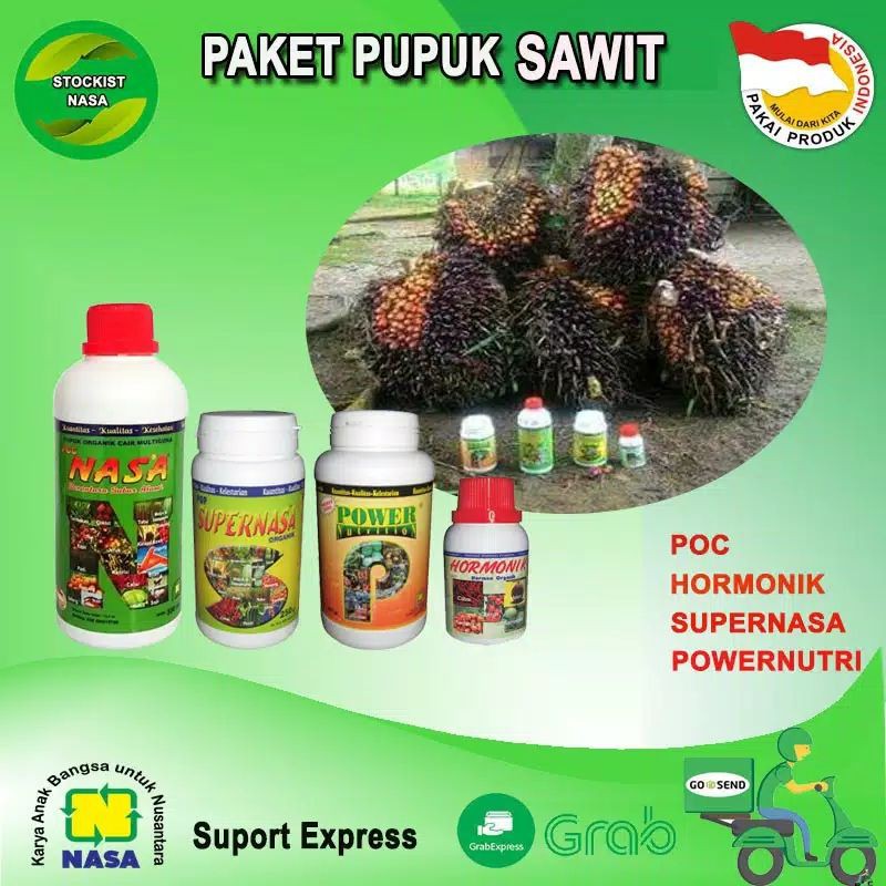 Jual Paket Pupuk Nasa Kelapa Sawit Poc Nasa Hormonik Supernasa Power