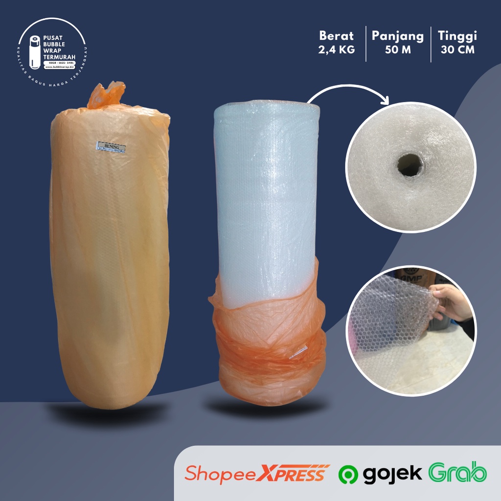 Jual Bubble Wrap Roll Bening Berat Kg Ukuran M X M Bungkus