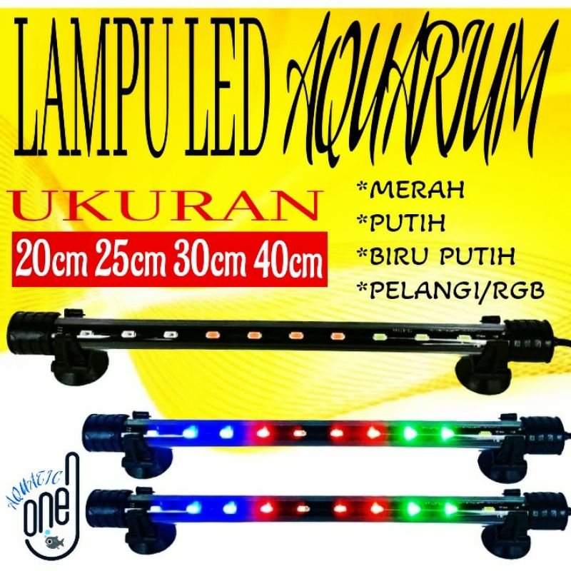 Jual LAMPU AQUARIUM ALL MERK Led Celup Aquarium Ukuran 20 25 30 40 50