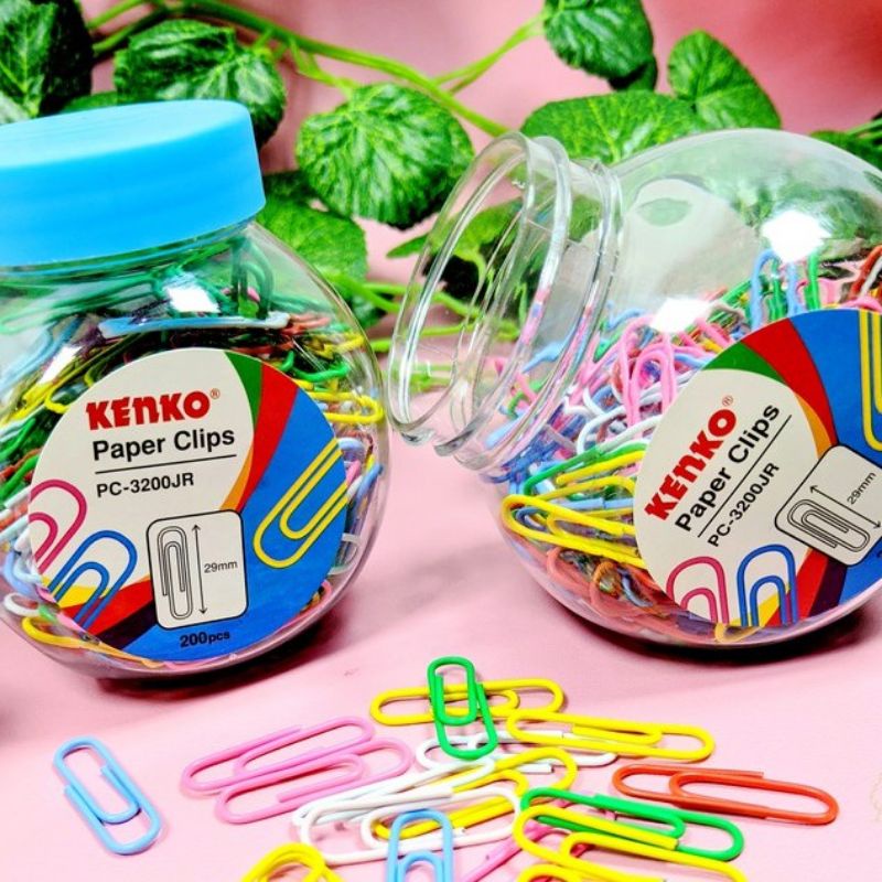 Jual Paper Clip Warna Kenko 3pcs Penjepit Kertas Klip Kecil Besar