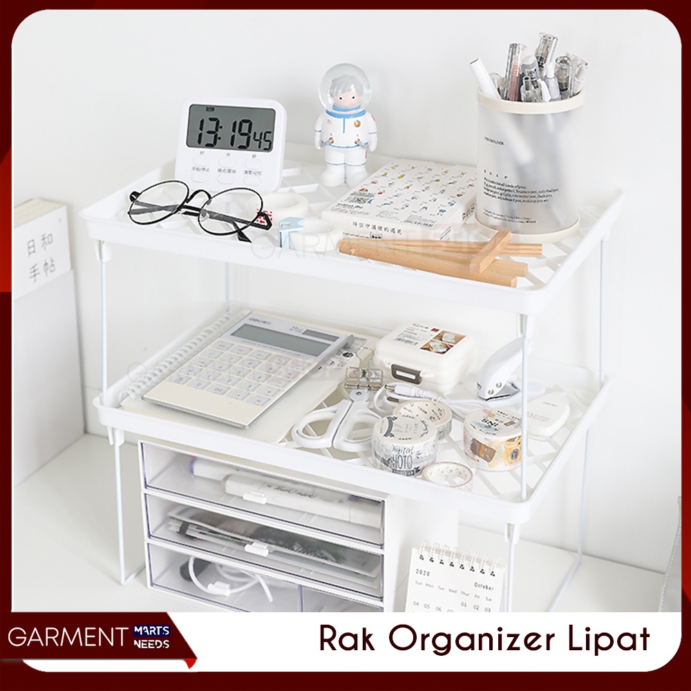 Jual Rak Organizer Susun Stationary ATK Meja Kantor Lipat Kotak