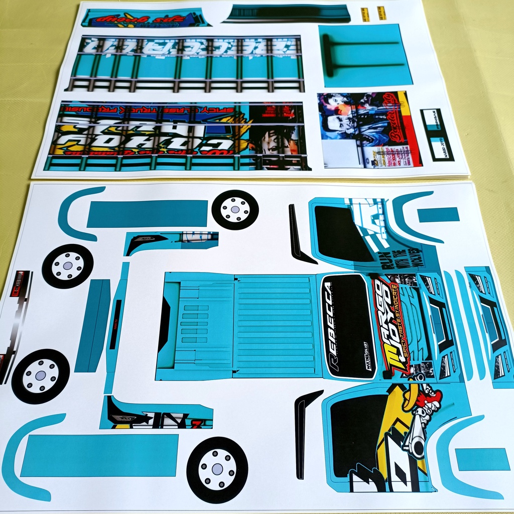 Jual Pola Stiker Miniatur Truck Oleng Ukuran Jumbo Shopee Indonesia