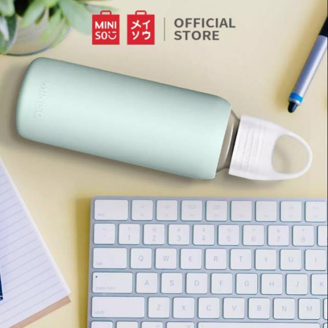 Jual MINISO Botol Minum Kaca 300ml Shopee Indonesia