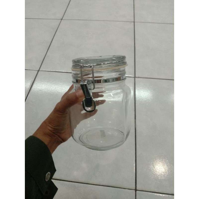 Jual Toples Hermetico Kaca Tebal Kancing Besi Uk Liter Shopee Indonesia