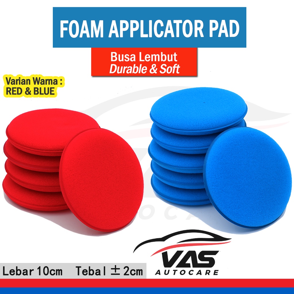 Jual FOAM APPLICATOR PAD SPONGE BUSA APLIKATOR WAX SEALANT POLES WAXING