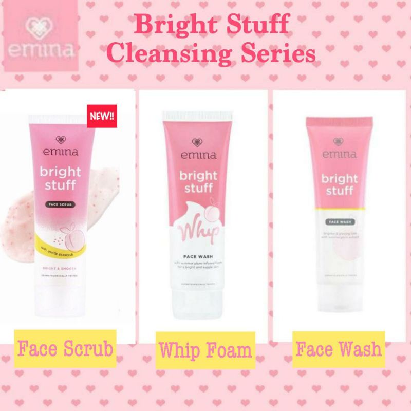 Jual EMINA Bright Stuff Face Wash Whip Foam Face Scrub Shopee