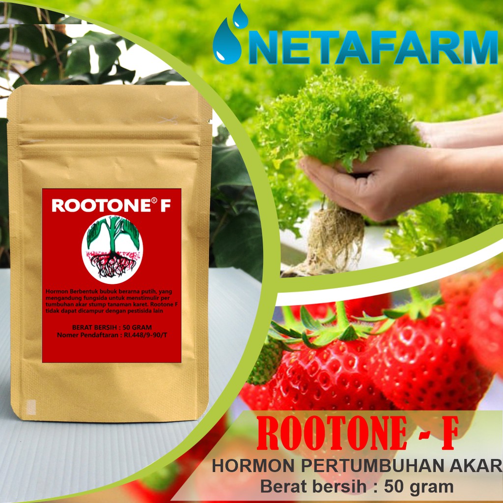 Jual ROOTONE F Pupuk Hormon Pertumbuhan Akar Repacking 50gr