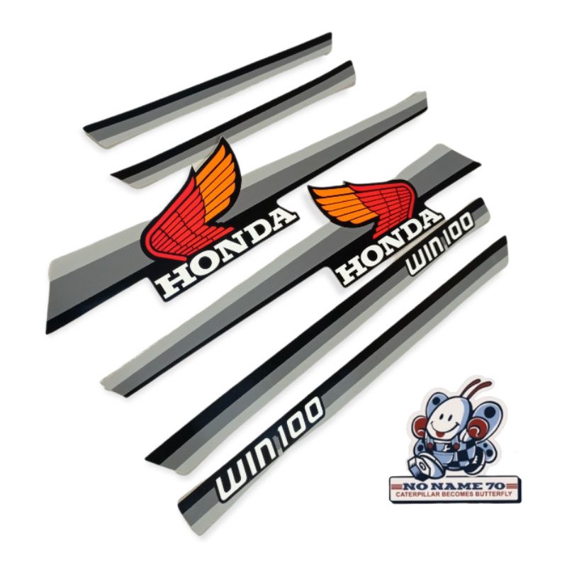 Jual Striping Stiker Sticker Honda Win 100 Win100 Abu Shopee Indonesia