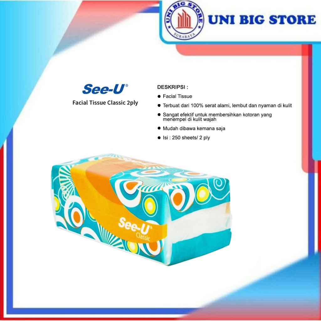 Jual See U Facial Tissue See U Classic Tisu Wajah Sheets Ply